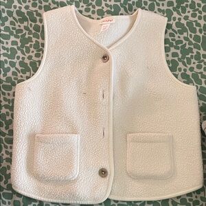 Cat & Jack Cream Sherpa Vest